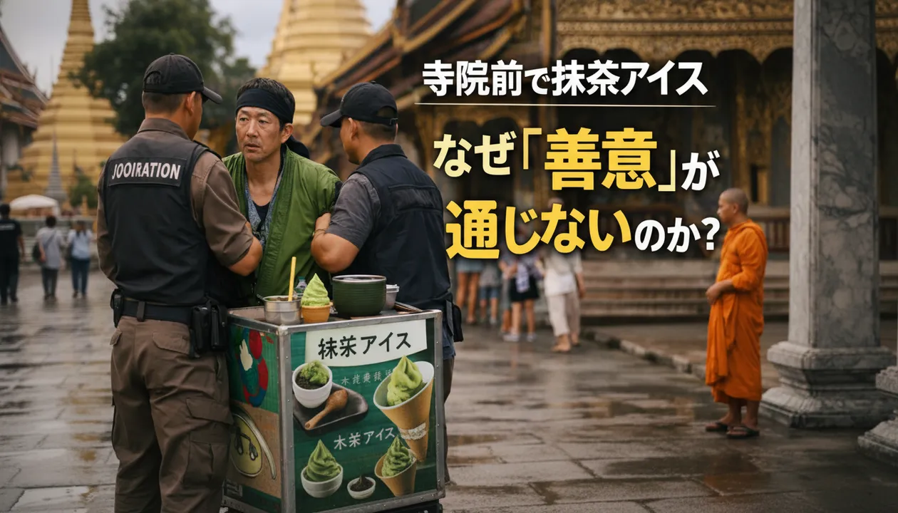 寺院前で抹茶アイス。なぜそれは「善意」で済まなかったのか